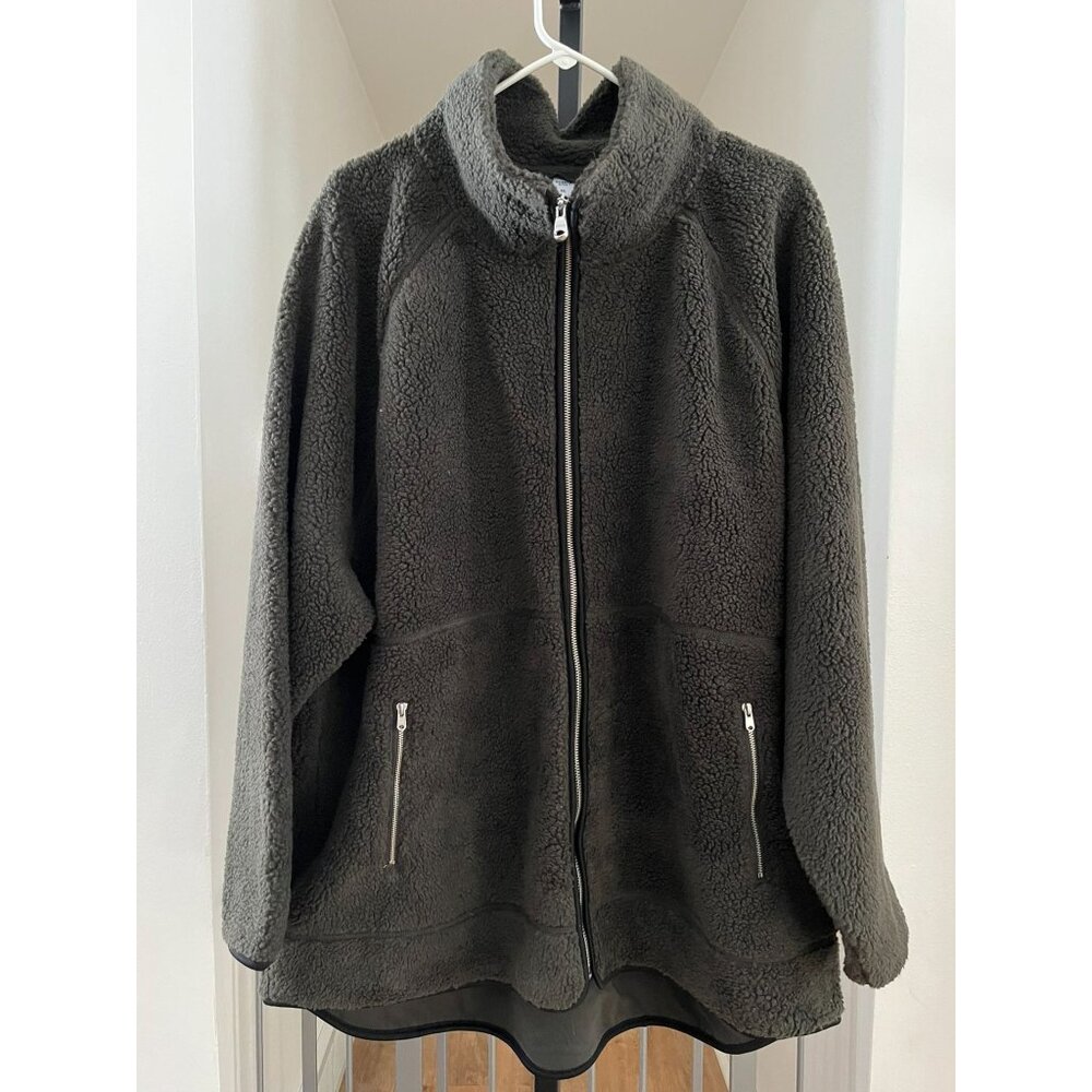 NWT Old Navy Active Mens Sherpa Fleece Jacket Zip Front With Pockets Size XXL